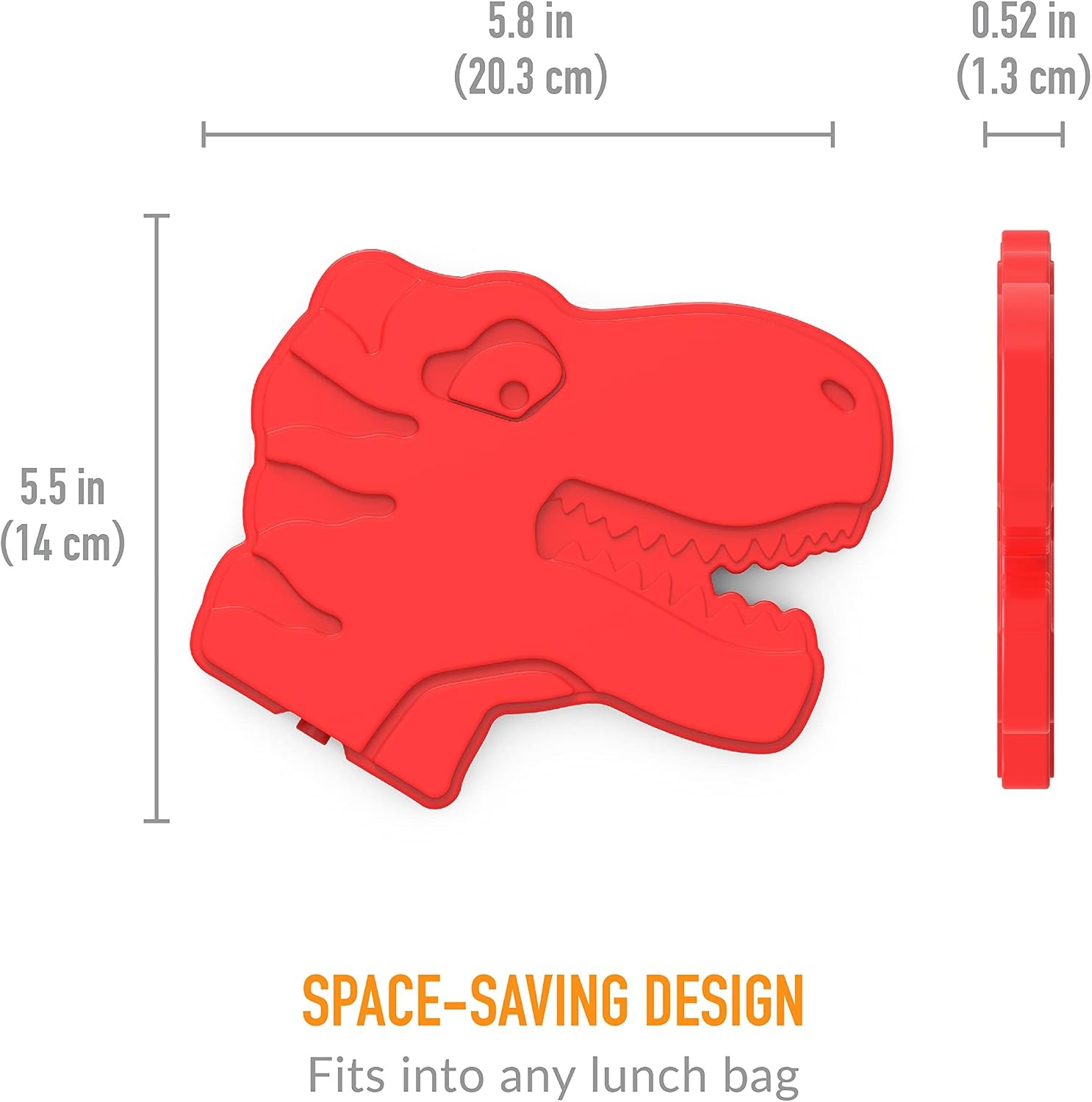 image:imageBentgo Buddies Reusable Ice Packs for Kids  Slim Design for Lunch Boxes Lunch Bags and Coolers Quick Freeze PFAS and BPAFree Multicolored 4Pack DinosaurDinosaur
