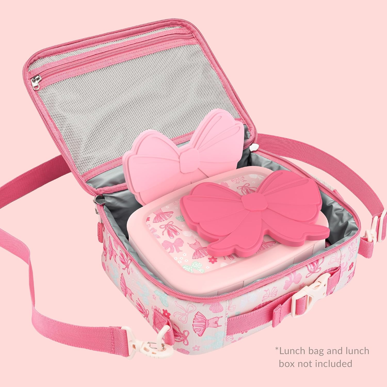 image:imageBentgo Buddies Reusable Ice Packs for Kids  Slim Design for Lunch Boxes Lunch Bags and Coolers Quick Freeze PFAS and BPAFree Multicolored 4Pack DinosaurBallet  Bows