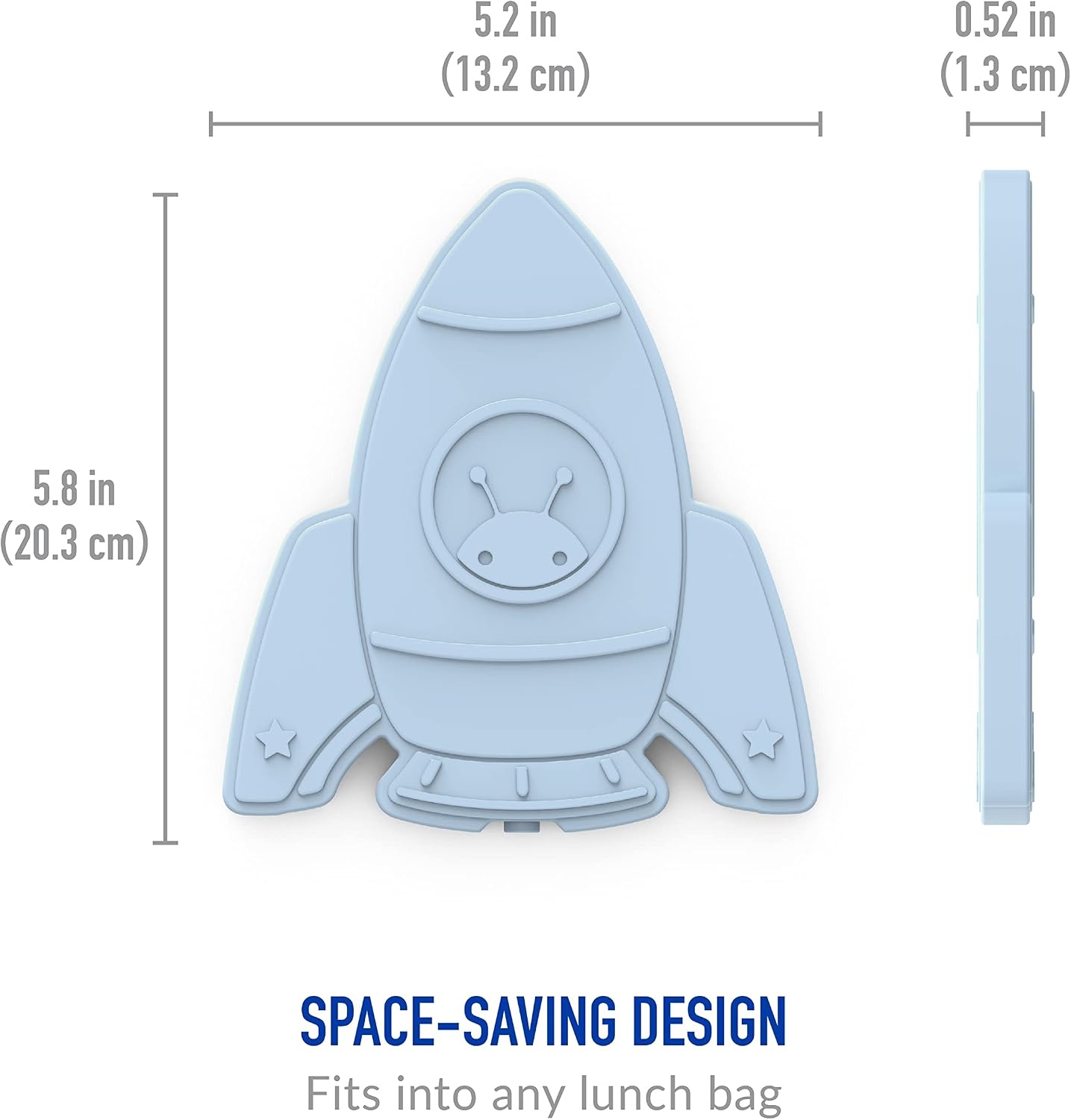 image:imageBentgo Buddies Reusable Ice Packs for Kids  Slim Design for Lunch Boxes Lunch Bags and Coolers Quick Freeze PFAS and BPAFree Multicolored 4Pack DinosaurRocket