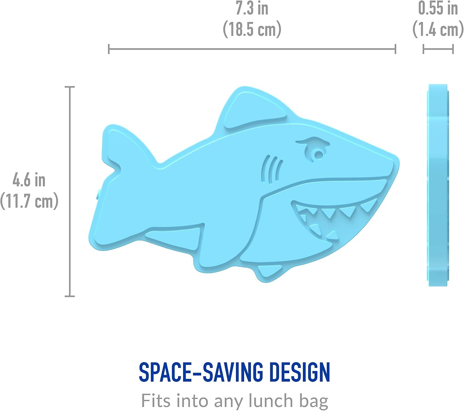 image:imageBentgo Buddies Reusable Ice Packs for Kids  Slim Design for Lunch Boxes Lunch Bags and Coolers Quick Freeze PFAS and BPAFree Multicolored 4Pack DinosaurShark