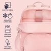 image:imageBentgo 2in1 Adult Backpack amp Insulated Lunch Bag  Lightweight WaterResistant Travel Backpack Laptop Sleeve amp Trolley Sleeve for Work amp Everyday Use LavenderSoft Blush