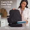 image:imageBentgo 2in1 Adult Backpack amp Insulated Lunch Bag  Lightweight WaterResistant Travel Backpack Laptop Sleeve amp Trolley Sleeve for Work amp Everyday Use LavenderObsidian Charcoal