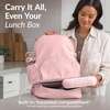 image:imageBentgo 2in1 Adult Backpack amp Insulated Lunch Bag  Lightweight WaterResistant Travel Backpack Laptop Sleeve amp Trolley Sleeve for Work amp Everyday Use LavenderSoft Blush