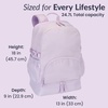 image:imageBentgo 2in1 Adult Backpack amp Insulated Lunch Bag  Lightweight WaterResistant Travel Backpack Laptop Sleeve amp Trolley Sleeve for Work amp Everyday Use LavenderLavender