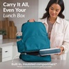 image:imageBentgo 2in1 Adult Backpack amp Insulated Lunch Bag  Lightweight WaterResistant Travel Backpack Laptop Sleeve amp Trolley Sleeve for Work amp Everyday Use LavenderDeep Teal