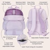 image:imageBentgo 2in1 Adult Backpack amp Insulated Lunch Bag  Lightweight WaterResistant Travel Backpack Laptop Sleeve amp Trolley Sleeve for Work amp Everyday Use LavenderLavender