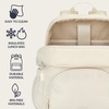 image:imageBentgo 2in1 Adult Backpack amp Insulated Lunch Bag  Lightweight WaterResistant Travel Backpack Laptop Sleeve amp Trolley Sleeve for Work amp Everyday Use LavenderBone