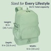 image:imageBentgo 2in1 Adult Backpack amp Insulated Lunch Bag  Lightweight WaterResistant Travel Backpack Laptop Sleeve amp Trolley Sleeve for Work amp Everyday Use LavenderClay Green