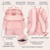 image:imageBentgo 2in1 Adult Backpack amp Insulated Lunch Bag  Lightweight WaterResistant Travel Backpack Laptop Sleeve amp Trolley Sleeve for Work amp Everyday Use LavenderSoft Blush
