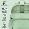 image:imageBentgo 2in1 Adult Backpack amp Insulated Lunch Bag  Lightweight WaterResistant Travel Backpack Laptop Sleeve amp Trolley Sleeve for Work amp Everyday Use LavenderClay Green