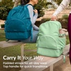 image:imageBentgo 2in1 Adult Backpack amp Insulated Lunch Bag  Lightweight WaterResistant Travel Backpack Laptop Sleeve amp Trolley Sleeve for Work amp Everyday Use LavenderClay Green