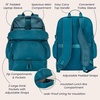 image:imageBentgo 2in1 Adult Backpack amp Insulated Lunch Bag  Lightweight WaterResistant Travel Backpack Laptop Sleeve amp Trolley Sleeve for Work amp Everyday Use LavenderDeep Teal