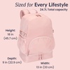 image:imageBentgo 2in1 Adult Backpack amp Insulated Lunch Bag  Lightweight WaterResistant Travel Backpack Laptop Sleeve amp Trolley Sleeve for Work amp Everyday Use LavenderSoft Blush