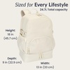 image:imageBentgo 2in1 Adult Backpack amp Insulated Lunch Bag  Lightweight WaterResistant Travel Backpack Laptop Sleeve amp Trolley Sleeve for Work amp Everyday Use LavenderBone