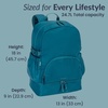 image:imageBentgo 2in1 Adult Backpack amp Insulated Lunch Bag  Lightweight WaterResistant Travel Backpack Laptop Sleeve amp Trolley Sleeve for Work amp Everyday Use LavenderDeep Teal