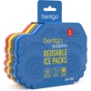 image:imageBentgo Buddies Reusable Ice Packs for Kids  Slim Design for Lunch Boxes Lunch Bags and Coolers Quick Freeze PFAS and BPAFree Multicolored 4Pack DinosaurTrucks
