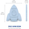 image:imageBentgo Buddies Reusable Ice Packs for Kids  Slim Design for Lunch Boxes Lunch Bags and Coolers Quick Freeze PFAS and BPAFree Multicolored 4Pack DinosaurRocket