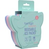 image:imageBentgo Buddies Reusable Ice Packs for Kids  Slim Design for Lunch Boxes Lunch Bags and Coolers Quick Freeze PFAS and BPAFree Multicolored 4Pack DinosaurPuppy Love