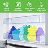 image:imageBentgo Buddies Reusable Ice Packs for Kids  Slim Design for Lunch Boxes Lunch Bags and Coolers Quick Freeze PFAS and BPAFree Multicolored 4Pack DinosaurTropical