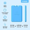 image:imageBentgo Chillers Ice Packs Slim Reusable Lunch Ice Packs 4Pack  QuickFreeze Design PFAS amp BPAFree Keeps Food Cold for Hours Easy to Clean BlueBlue