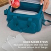 image:imageBentgo Chillers Ice Packs Slim Reusable Lunch Ice Packs 4Pack  QuickFreeze Design PFAS amp BPAFree Keeps Food Cold for Hours Easy to Clean BlueGray
