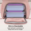 image:imageBentgo Chillers Ice Packs Slim Reusable Lunch Ice Packs 4Pack  QuickFreeze Design PFAS amp BPAFree Keeps Food Cold for Hours Easy to Clean BluePurple