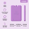 image:imageBentgo Chillers Ice Packs Slim Reusable Lunch Ice Packs 4Pack  QuickFreeze Design PFAS amp BPAFree Keeps Food Cold for Hours Easy to Clean BluePurple