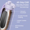 image:imageBentgo Flip 2in1 Straw amp Chug LeakProof Insulated Water Bottle 24 fl oz  Premium 188 Stainless SteelTripleLayer Vacuum Insulation 24Hour Cold BPA amp PFASFree Cafe Au LaitLilac Cloud