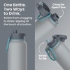 image:imageBentgo Flip 2in1 Straw amp Chug LeakProof Insulated Water Bottle 24 fl oz  Premium 188 Stainless SteelTripleLayer Vacuum Insulation 24Hour Cold BPA amp PFASFree Cafe Au LaitGray Surf