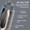 image:imageBentgo Flip 2in1 Straw amp Chug LeakProof Insulated Water Bottle 24 fl oz  Premium 188 Stainless SteelTripleLayer Vacuum Insulation 24Hour Cold BPA amp PFASFree Cafe Au LaitGray Surf