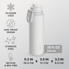 image:imageBentgo Flip 2in1 Straw amp Chug LeakProof Insulated Water Bottle 24 fl oz  Premium 188 Stainless SteelTripleLayer Vacuum Insulation 24Hour Cold BPA amp PFASFree Cafe Au LaitBlanc