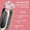 image:imageBentgo Flip 2in1 Straw amp Chug LeakProof Insulated Water Bottle 24 fl oz  Premium 188 Stainless SteelTripleLayer Vacuum Insulation 24Hour Cold BPA amp PFASFree Cafe Au LaitBlushing