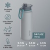 image:imageBentgo Flip 2in1 Straw amp Chug LeakProof Insulated Water Bottle 24 fl oz  Premium 188 Stainless SteelTripleLayer Vacuum Insulation 24Hour Cold BPA amp PFASFree Cafe Au LaitGray Surf