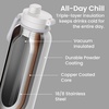 image:imageBentgo Flip 2in1 Straw amp Chug LeakProof Insulated Water Bottle 24 fl oz  Premium 188 Stainless SteelTripleLayer Vacuum Insulation 24Hour Cold BPA amp PFASFree Cafe Au LaitBlanc