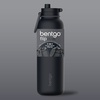 image:imageBentgo Flip 2in1 Straw amp Chug LeakProof Insulated Water Bottle 24 fl oz  Premium 188 Stainless SteelTripleLayer Vacuum Insulation 24Hour Cold BPA amp PFASFree Cafe Au LaitBack to Black
