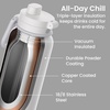 image:imageBentgo Flip 2in1 Straw amp Chug LeakProof Insulated Water Bottle 24 fl oz  Premium 188 Stainless SteelTripleLayer Vacuum Insulation 24Hour Cold BPA amp PFASFree Cafe Au LaitBlanc