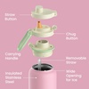 image:imageBentgo Flip 2in1 Straw amp Chug LeakProof Insulated Water Bottle 24 fl oz  Premium 188 Stainless SteelTripleLayer Vacuum Insulation 24Hour Cold BPA amp PFASFree Cafe Au LaitSherbet