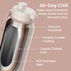 image:imageBentgo Flip 2in1 Straw amp Chug LeakProof Insulated Water Bottle 24 fl oz  Premium 188 Stainless SteelTripleLayer Vacuum Insulation 24Hour Cold BPA amp PFASFree Cafe Au LaitCafe Au Lait