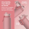 image:imageBentgo Flip 2in1 Straw amp Chug LeakProof Insulated Water Bottle 24 fl oz  Premium 188 Stainless SteelTripleLayer Vacuum Insulation 24Hour Cold BPA amp PFASFree Cafe Au LaitBlushing