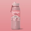image:imageBentgo Flip 2in1 Straw amp Chug LeakProof Insulated Water Bottle 24 fl oz  Premium 188 Stainless SteelTripleLayer Vacuum Insulation 24Hour Cold BPA amp PFASFree Cafe Au LaitBlushing