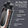 image:imageBentgo Flip 2in1 Straw amp Chug LeakProof Insulated Water Bottle 24 fl oz  Premium 188 Stainless SteelTripleLayer Vacuum Insulation 24Hour Cold BPA amp PFASFree Cafe Au LaitBack to Black