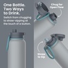 image:imageBentgo Flip 2in1 Straw amp Chug LeakProof Insulated Water Bottle 24 fl oz  Premium 188 Stainless SteelTripleLayer Vacuum Insulation 24Hour Cold BPA amp PFASFree Cafe Au LaitGray Surf