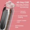 image:imageBentgo Flip 2in1 Straw amp Chug LeakProof Insulated Water Bottle 24 fl oz  Premium 188 Stainless SteelTripleLayer Vacuum Insulation 24Hour Cold BPA amp PFASFree Cafe Au LaitBlushing