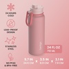 image:imageBentgo Flip 2in1 Straw amp Chug LeakProof Insulated Water Bottle 24 fl oz  Premium 188 Stainless SteelTripleLayer Vacuum Insulation 24Hour Cold BPA amp PFASFree Cafe Au LaitBlushing