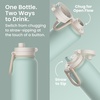 image:imageBentgo Flip 2in1 Straw amp Chug LeakProof Insulated Water Bottle 24 fl oz  Premium 188 Stainless SteelTripleLayer Vacuum Insulation 24Hour Cold BPA amp PFASFree Cafe Au LaitSunDay
