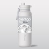 image:imageBentgo Flip 2in1 Straw amp Chug LeakProof Insulated Water Bottle 24 fl oz  Premium 188 Stainless SteelTripleLayer Vacuum Insulation 24Hour Cold BPA amp PFASFree Cafe Au LaitBlanc