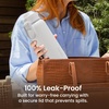 image:imageBentgo Flip 2in1 Straw amp Chug LeakProof Insulated Water Bottle 24 fl oz  Premium 188 Stainless SteelTripleLayer Vacuum Insulation 24Hour Cold BPA amp PFASFree Cafe Au LaitBlanc
