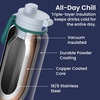 image:imageBentgo Flip 2in1 Straw amp Chug LeakProof Insulated Water Bottle 24 fl oz  Premium 188 Stainless SteelTripleLayer Vacuum Insulation 24Hour Cold BPA amp PFASFree Cafe Au LaitPrep Blue