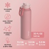 image:imageBentgo Flip 2in1 Straw amp Chug LeakProof Insulated Water Bottle 24 fl oz  Premium 188 Stainless SteelTripleLayer Vacuum Insulation 24Hour Cold BPA amp PFASFree Cafe Au LaitBlushing