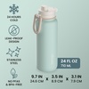 image:imageBentgo Flip 2in1 Straw amp Chug LeakProof Insulated Water Bottle 24 fl oz  Premium 188 Stainless SteelTripleLayer Vacuum Insulation 24Hour Cold BPA amp PFASFree Cafe Au LaitSunDay